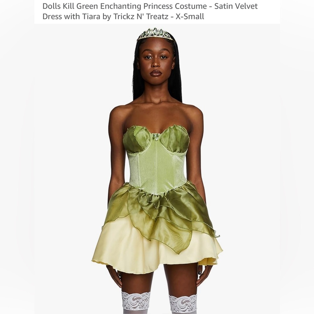 DOLLS KILL, Green Enchanting Princess Costume